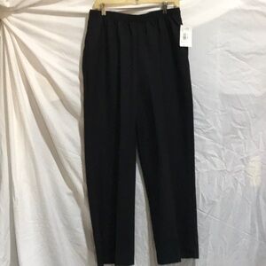 Vintage Southern Lady Black Dress Pants Straight-Leg Formal 100% polyester